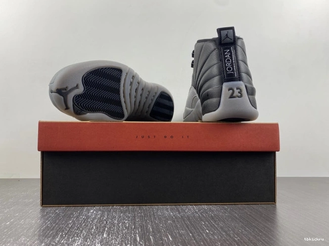 Rep TBkick Grey Black Jordan Wolf CT8013-019 12 Air 0705
